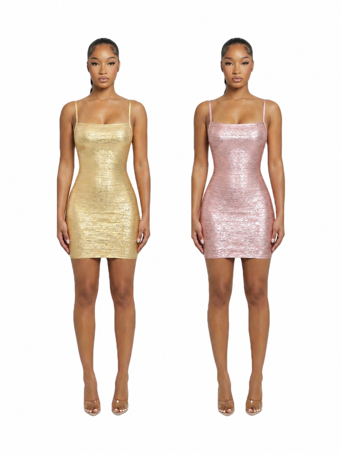 Metallic Girl Bandage Dress